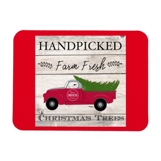 Flexible Rex La TV Terrier Pays Magnet de Noël (Horizontal)