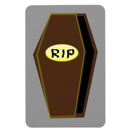 Flexible RIP Halloween café de Doom Magnet (Vertical)