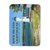 Flexible Rock Island Lighthouse, New York Flex Magnet (Vertical)