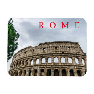 Flexible Rome Colosseum view fridge magnet