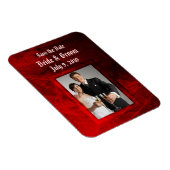 Flexible Rose gothique Enregistrer la date Premium Magnet (Côté Droit)