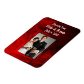 Flexible Rose gothique Enregistrer la date Premium Magnet (Côté Gauche)