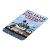 Flexible Rose Island Lighthouse, Rhode Island Flexi Magnet (Côté Gauche)