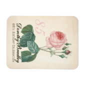 Flexible Rose vintage 85e anniversaire Magnet de célébratio (Horizontal)