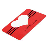 Flexible Rouge moderne coeur Flexi Magnet (Côté Gauche)