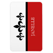 Flexible Rouge Swanky Fleur De Lis Flexi Magnet (Vertical)