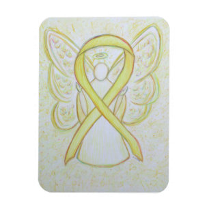 Flexible Ruban de sensibilisation jaune Angel Magnet d'art