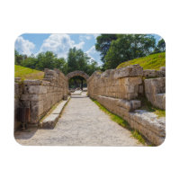 Ruines dans l'antique Olympia Grèce Magnet - Histo