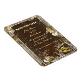 Flexible Rustic Elegance Rose Blanche Magnet Aimanté de Fai (Côté Droit)