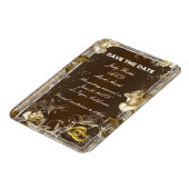 Flexible Rustic Elegance Rose Blanche Magnet Aimanté de Fai (Côté Gauche)