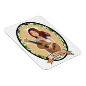 Flexible Saint Cecilia Patron Saint de la Musique Magnet (Côté Droit)