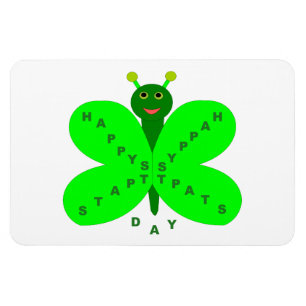 Flexible Saint Patricks Day Magnet papillon