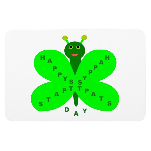 Flexible Saint Patricks Day Magnet papillon (Horizontal)