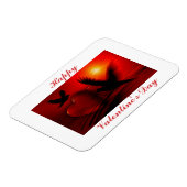 Flexible Saint-Valentin Magnet d'oiseaux et de coeurs (Côté Gauche)