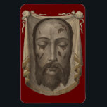 Flexible Sainte Face de Jésus Magnet<br><div class="desc">"Celui qui me regarde me console". Ajoutez la Sainte Face de Jésus à votre cuisine ou bureau. Aussi,  bonne de coller sur une porte de médaille.</div>