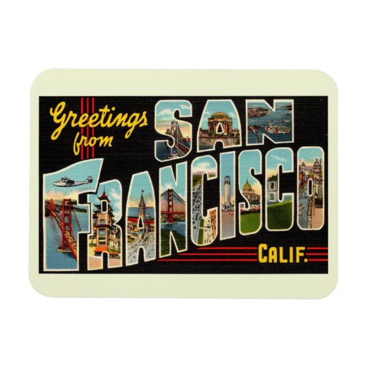 Flexible San Francisco, California Magnet (Horizontal)