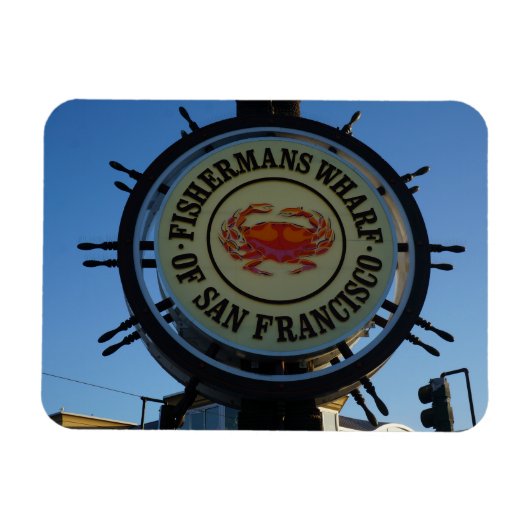 Flexible San Francisco Fishermans Wharf Photo Magnet (Horizontal)