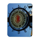 Flexible San Francisco Fishermans Wharf Photo Magnet (Vertical)