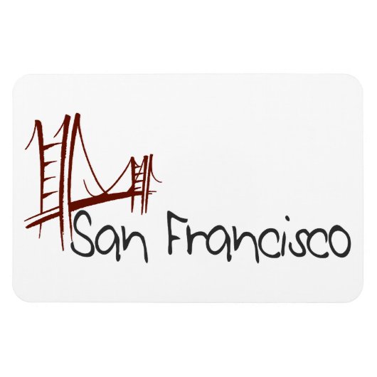 Flexible San Francisco Magnet (Horizontal)