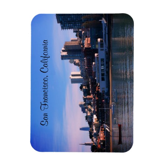 Flexible San Francisco Skyline #6 Magnet (Vertical)
