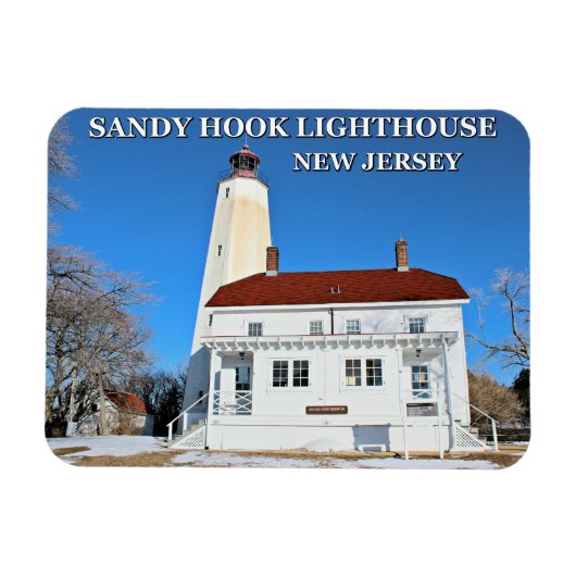 Flexible Sandy Hook Lighthouse, New Jersey Photo Magnet (Horizontal)
