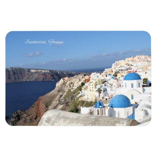 Flexible Santorin, Grèce, Oia, Photographie, Magnet (Horizontal)