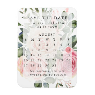 Flexible Save the date   Magnet   Calendrier