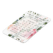 Flexible Save the date | Magnet | Calendrier (Côté Gauche)