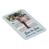 Flexible Save the date magnet personalized photo (Côté Droit)