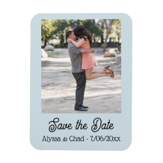 Flexible Save the date magnet personalized photo
