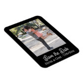 Flexible Save the date magnet personalized photo (Côté Droit)