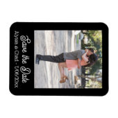 Flexible Save the date magnet personalized photo (Horizontal)