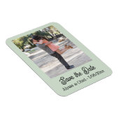 Flexible Save the date magnet personalized photo (Côté Droit)