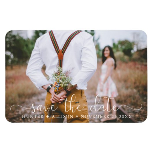 Flexible Save the date | Magnet photo (Horizontal)