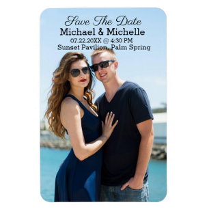 Flexible Save The Date of Our Wedding Magnet
