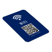 Flexible Scan to Connect Navy WiFi Magnet with QR Code (Côté Droit)