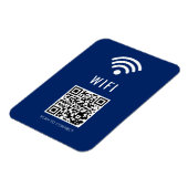 Flexible Scan to Connect Navy WiFi Magnet with QR Code (Côté Gauche)