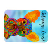Flexible Schnauzer Magnet 3"x4" (Horizontal)