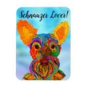 Flexible Schnauzer Magnet 3"x4" (Vertical)