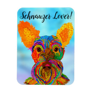 Flexible Schnauzer Magnet 3"x4"