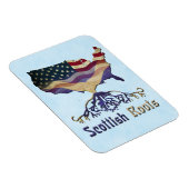 Flexible Scottish Roots, American Map Flexi Magnet (Côté Droit)