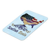 Flexible Scottish Roots, American Map Flexi Magnet (Côté Gauche)