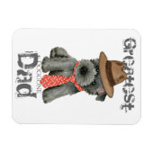 Flexible Scottish Terrier Dad Magnet (Horizontal)