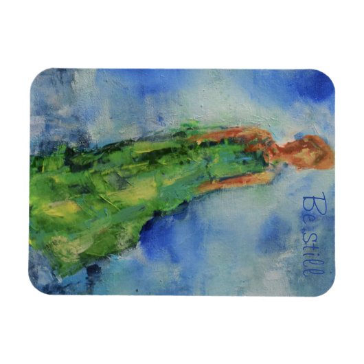 Flexible Scripture magnet "Be Still" (Horizontal)