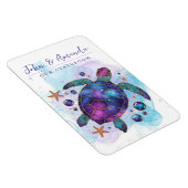 Flexible Sea Turtle Cruise Ship Stateroom Magnet (Côté Droit)