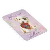 Flexible Sealyham Terrier Heart Mom Magnet (Côté Droit)
