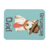 Flexible Sealyham Terrier Papa Magnet (Horizontal)