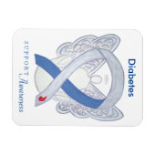 Flexible Sensibilisation au diabète Ruban Angel Magnet de l (Horizontal)