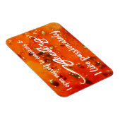 Flexible "Sentiment" Orange Sacral Chakra Mots Magnet (Côté Droit)