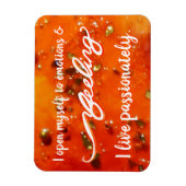 Flexible "Sentiment" Orange Sacral Chakra Mots Magnet (Vertical)